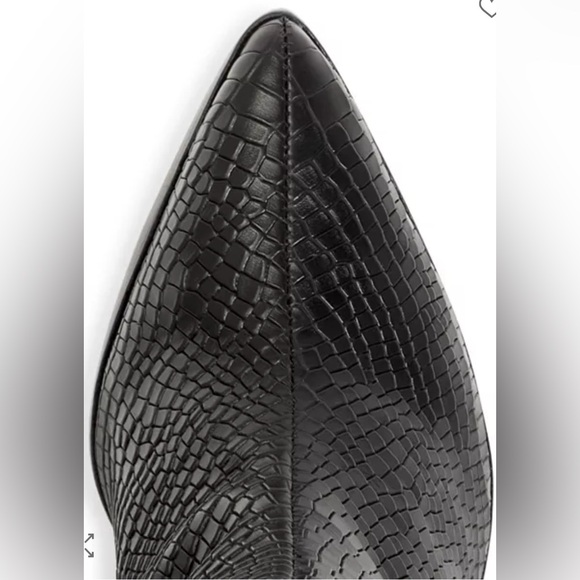 SCHUTZ - Maryana Crocodile Embossed Knee-High Block Boot Size 5 - Picture 5 of 13